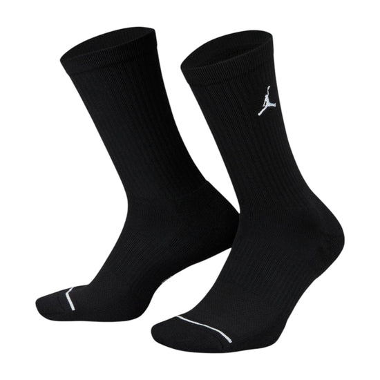 Calze Nike Jumpman Crew, 3 paia, in cotone con logo Jumpman, ideali per sport e uso quotidiano.