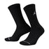 Calze Nike Jumpman Crew, 3 paia, in cotone con logo Jumpman, ideali per sport e uso quotidiano.