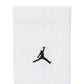 Calzini Jordan Everyday Elevated Crew – 6 Paia Bianco/Nero