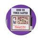 Canotta Mitchell & Ness NBA Vince Carter 1998 Raptors viola, dettaglio tessuto e logo, stile swingman, maglia sportiva.