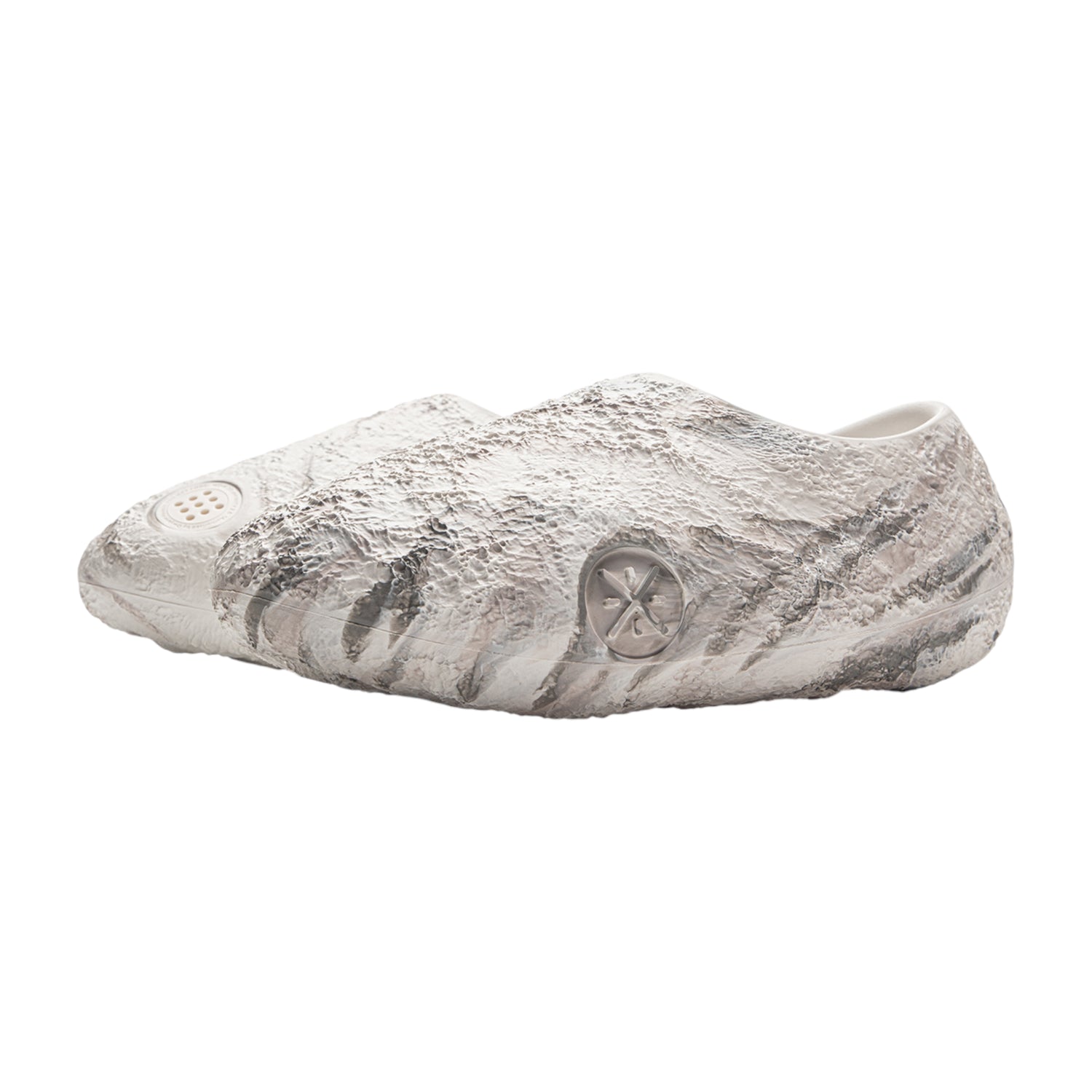 Scarpe basket Li-Ning Wade Lunar Rock "La Luna" ciabatta da basket bianche per adulto, modello slide in stile sportivo.