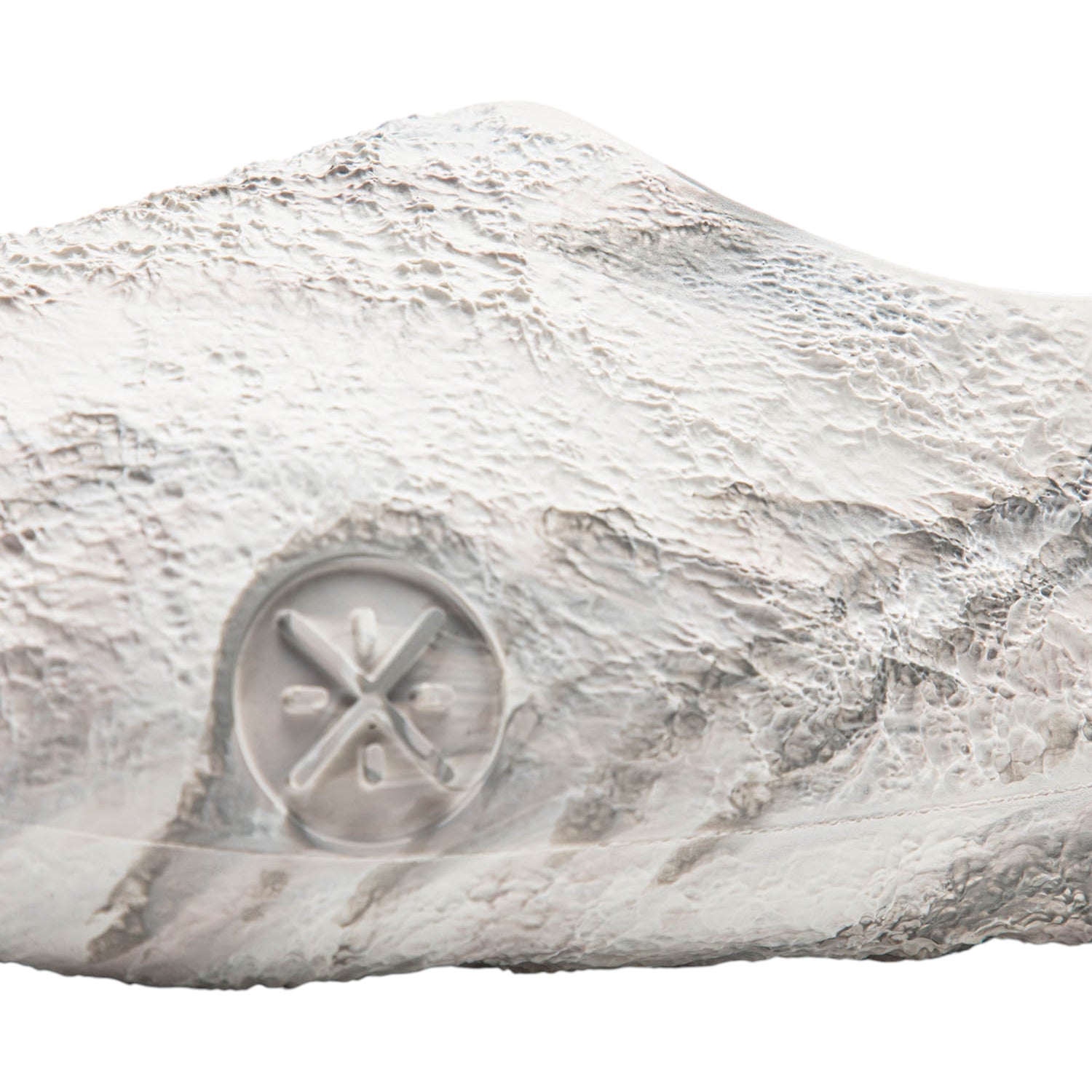 Scarpe da basket Li Ning Wade Lunar Rock La Luna, ciabatte sportive bianche per adulti, dettaglio delle sneakers da basket.