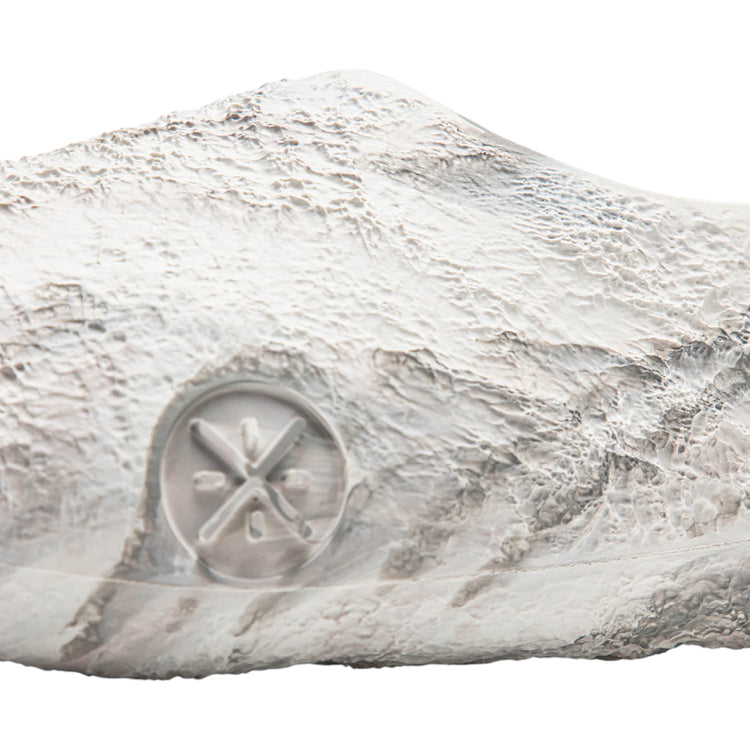 Scarpe da basket Li Ning Wade Lunar Rock La Luna, ciabatte sportive bianche per adulti, dettaglio delle sneakers da basket.