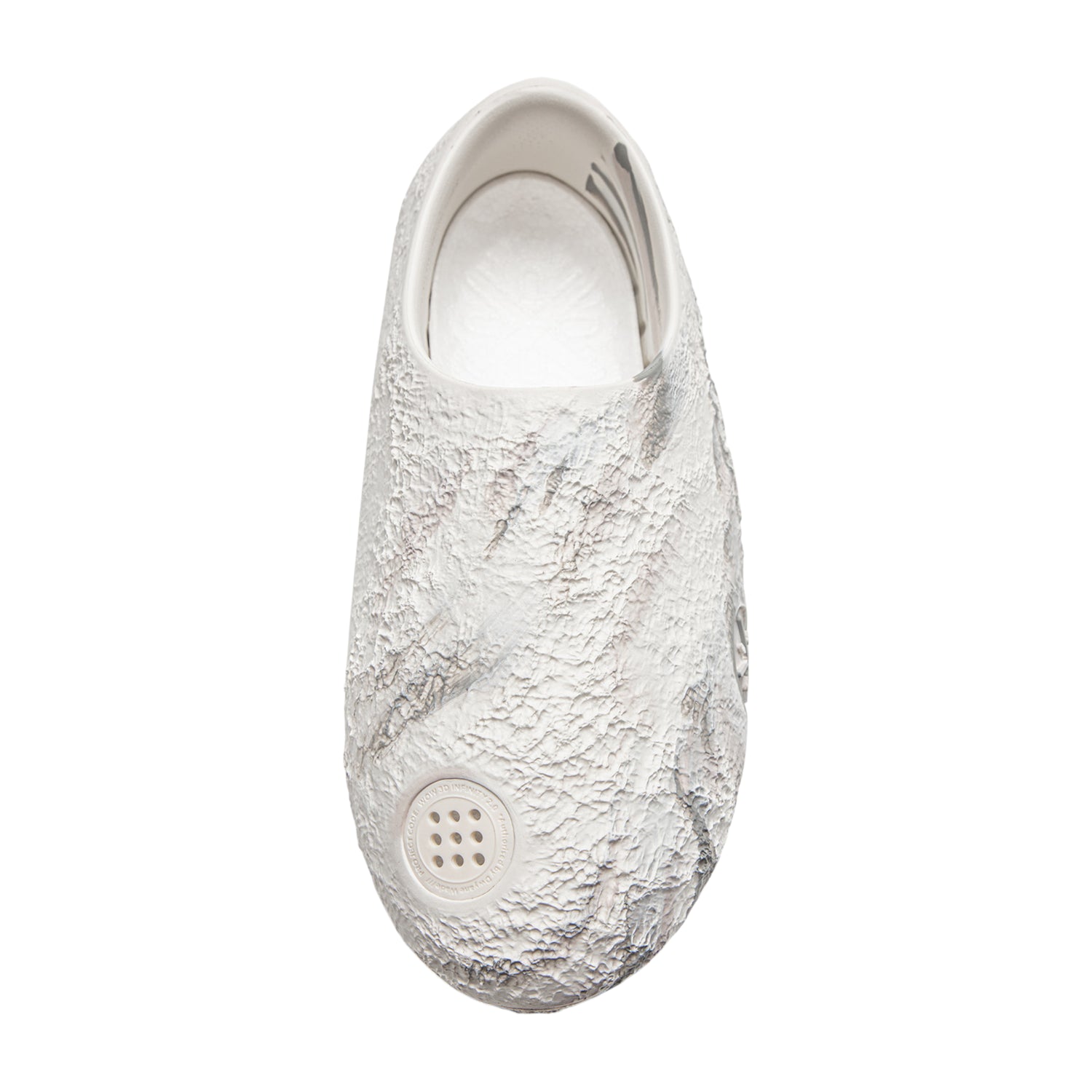 Scarpe da basket LI NING Wade Lunar Rock "La Luna" in bianco, con design ciabatta slide e suola antiscivolo.
