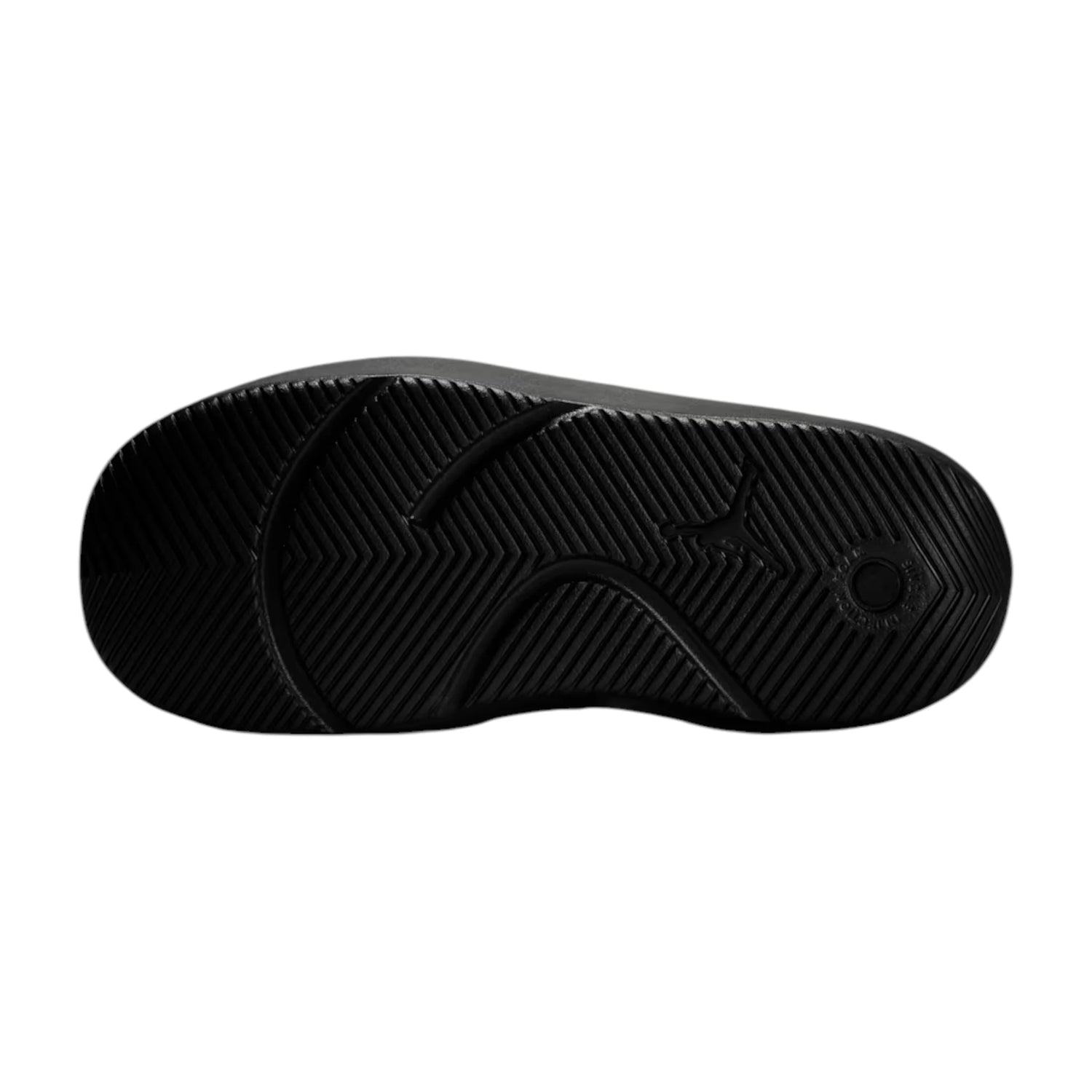 Ciabatte Jordan Franchise Slides Uomo nere e bianche, comode e leggere, con design sportivo e logo Jordan visibile.
