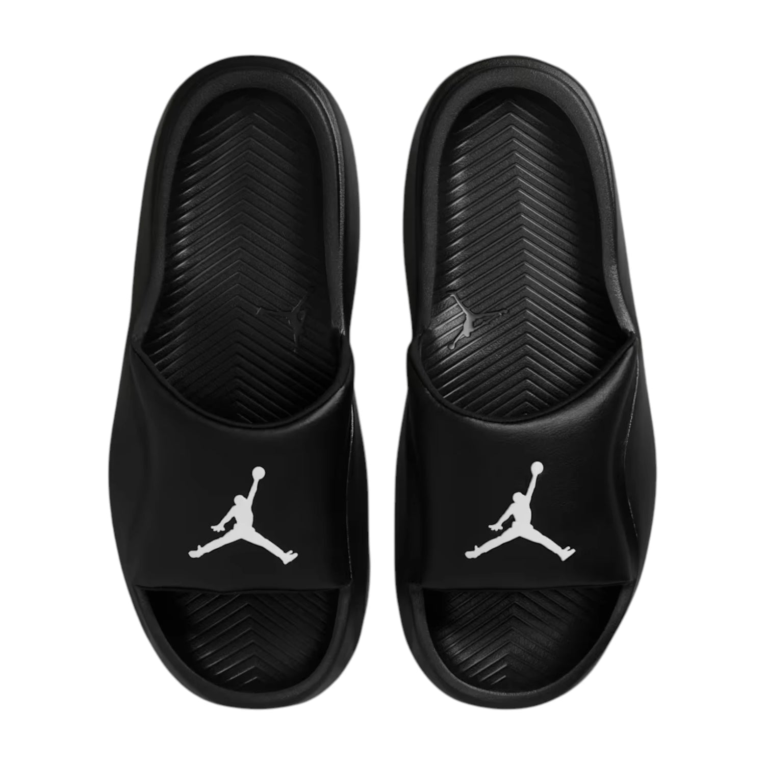 Ciabatte Jordan Franchise Slides Uomo nere e bianche con design sportivo, comode e leggere, perfette per il casual e il relax.