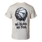 T-Shirt No Blood No Foul colore avorio - Vista da dietro - TripleBasket