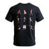 T-Shirt Nera Iconic Moves - Rook Basketball - TripleBasket - vista retro grafica