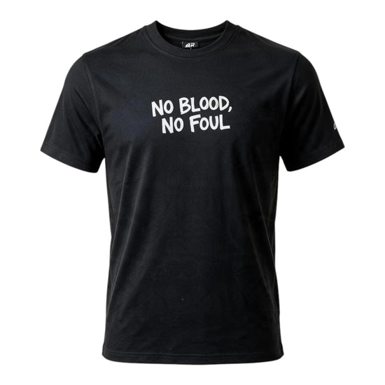 T-Shirt No Blood No Foul colore nero- Vista frontale - TripleBasket