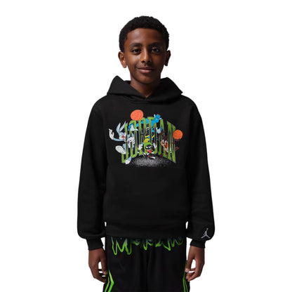 Felpa Jordan Bambino con cappuccio - Space Jam collection - Vista frontale