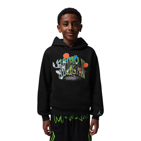 Felpa Jordan Bambino con cappuccio - Space Jam collection - Vista frontale