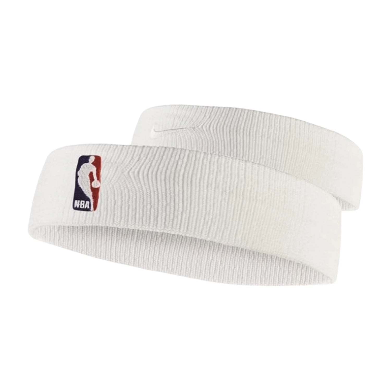 Fascia testa Nike NBA per basket, fascia elastica sportiva con logo NBA, ideale per sport e attività fisiche.