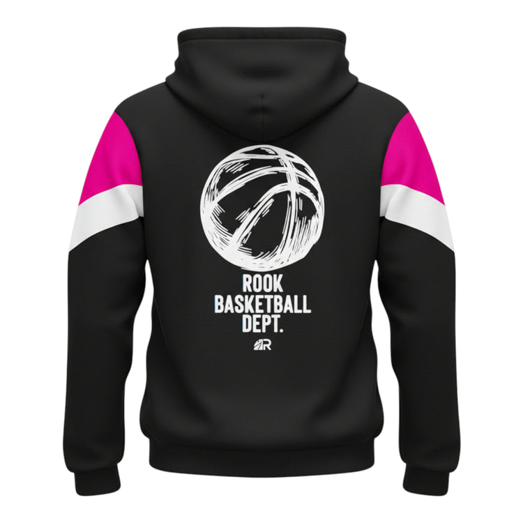 Felpa con cappuccio in cotone Rookie Basketball con stampa "Basketball Dept" davanti, morbida e comoda.