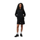 Felpa con Cappuccio Donna Jordan Fleece – Black / Gym Red