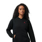 Felpa con Cappuccio Donna Jordan Fleece – Black / Gym Red