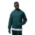 Jordan Brooklyn Full-Zip Hoodie Midnight Spruce University Red IU0243-378 – vista frontale zip aperta logo Jumpman