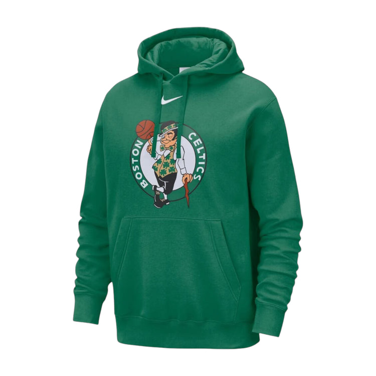Felpa Nike NBA Boston Celtics Club Hoodie Kelly Green – vista frontale logo team