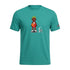 T-shirt TEAL Rookie Basketball, modello con stampa sul davanti, visibile su manichino fantasma, tessuto morbido e casual.