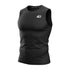 Canotta senza maniche Rookie Basketball, intimo tecnico per sport, in tessuto di compressione nero, ideale per riscaldare i muscoli.