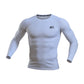 Maglia intima tecnica a maniche lunghe Rookie Basketball, per riscaldamento muscolare e compressione, bianca, per adulti.