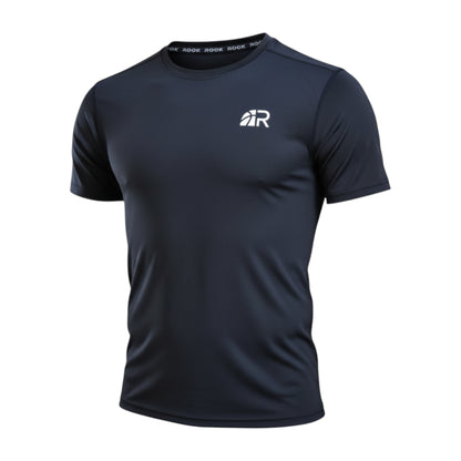 Maglietta tecnica a manica corta Rookie Tech Underwear di Rookie Basketball, intimo sportivo in compressione nero per il riscaldamento muscolare.