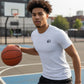 Maglietta tecnica a manica corta Rookie Tech Underwear di Rookie Basketball, intimo tecnico bianco per compressione muscolare.
