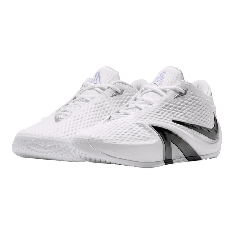 Ja 4 Phantom – tre quarti frontale White Cobalt Bliss Photon Dust Black 2026 🏀