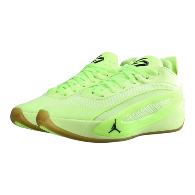 Scarpa da basket Jordan Luka 5 Barely Volt HV8082-700 – vista laterale colorway Barely Volt Black Ghost Green