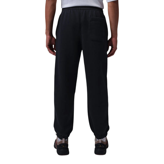 Pantaloni Jordan Brooklyn Fleece nero – vista posteriore fleece cotone poliestere 🏀