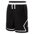 Pantaloncini sportivi Jordan Diamond Kids in nero, tessuto Dri-Fit, per bambini, con logo Jordan e design sportivo.