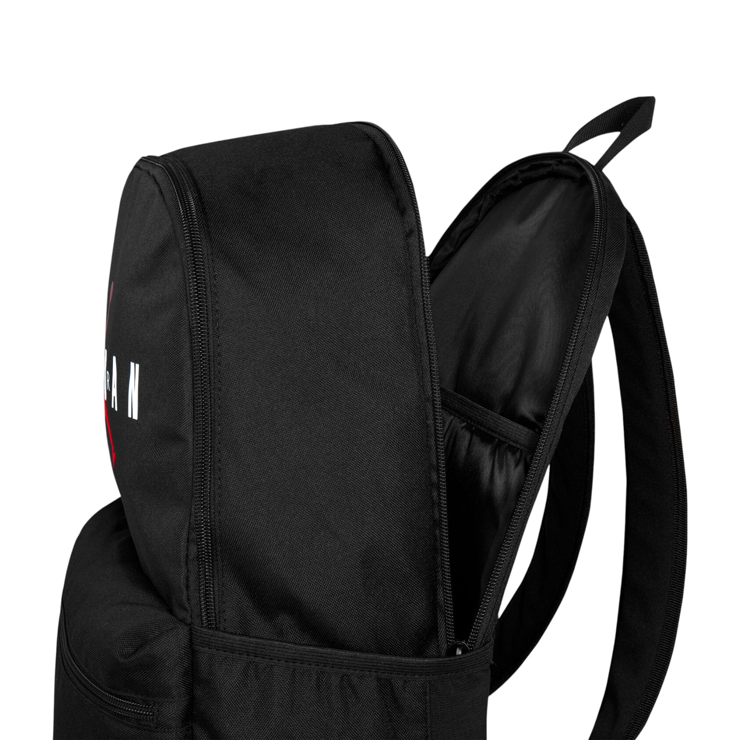 Zaino Jordan Jam HBR nero con scomparto per laptop, stile sportivo e spazioso, per giovani e appassionati di moda athleisure.