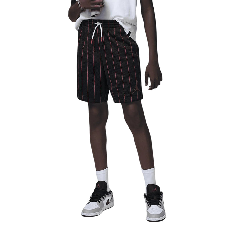 Pantaloncini Jordan Kids neri 95B462-023 – dettaglio banda MJ Essentials basket bambino 🏀