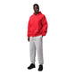 Pantaloni Jordan Brooklyn Fleece Cuffed grigio melange indossati
