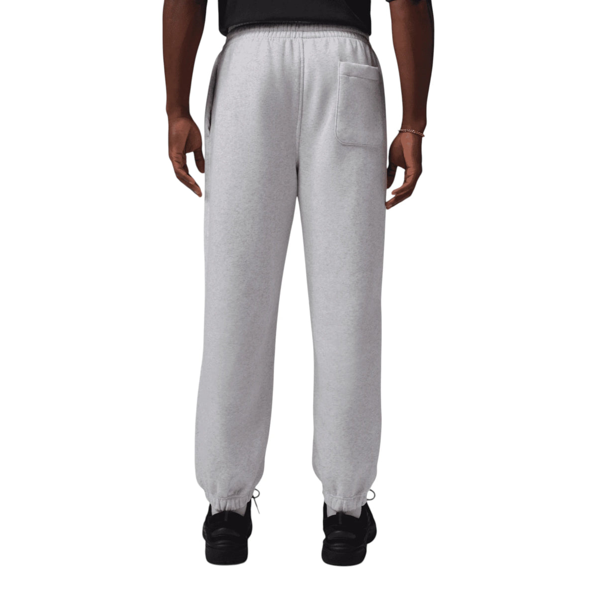 Pantaloni Jordan Brooklyn Fleece Cuffed grigio melange IM8906-054 – vista retro