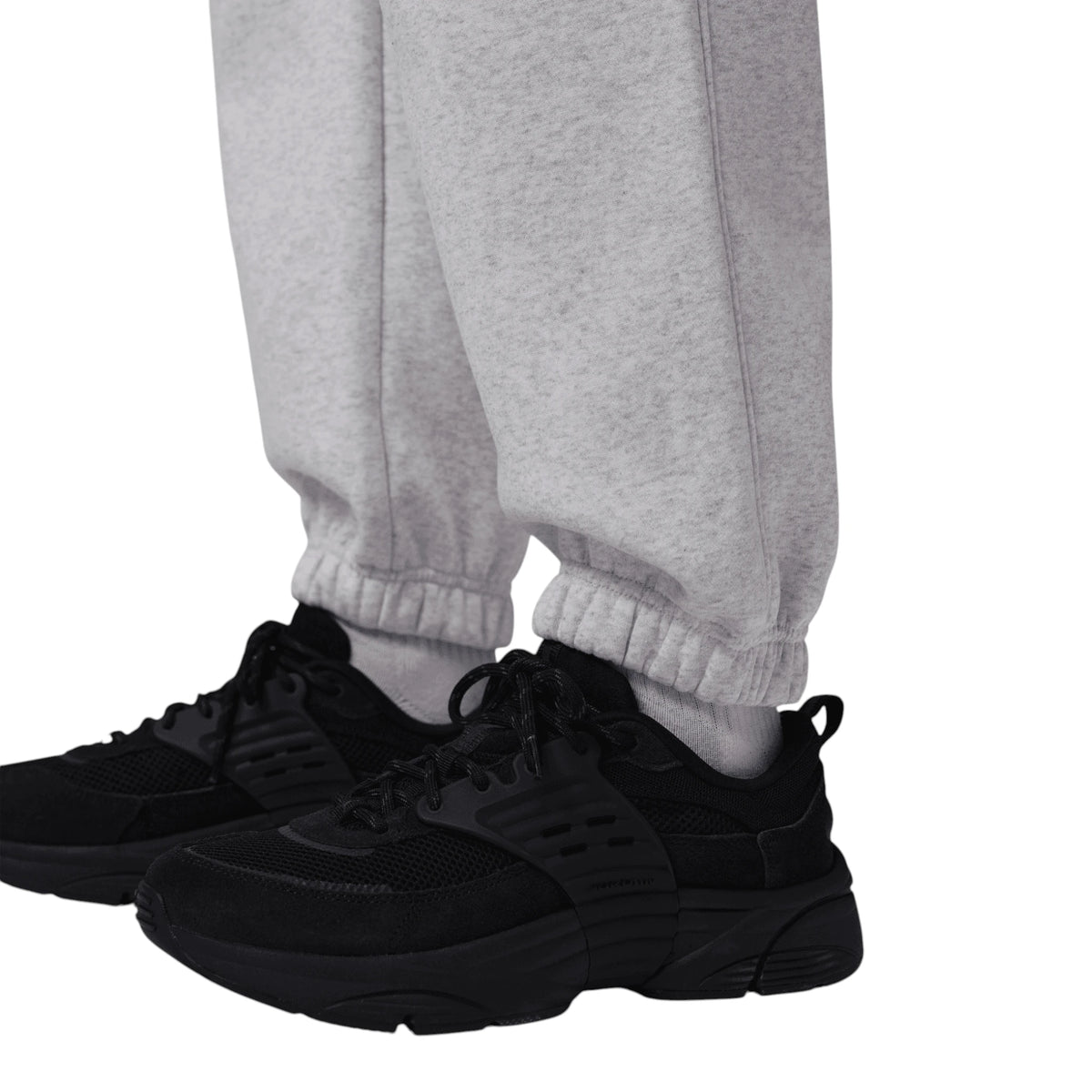 Pantaloni Jordan Brooklyn Fleece grigio – orlo elastico cuffed caviglia fit jogger 🏀