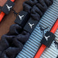 Set da 8 polsini elastici Jordan per capelli, ideali per sport e basket, con logo Jordan visibile.