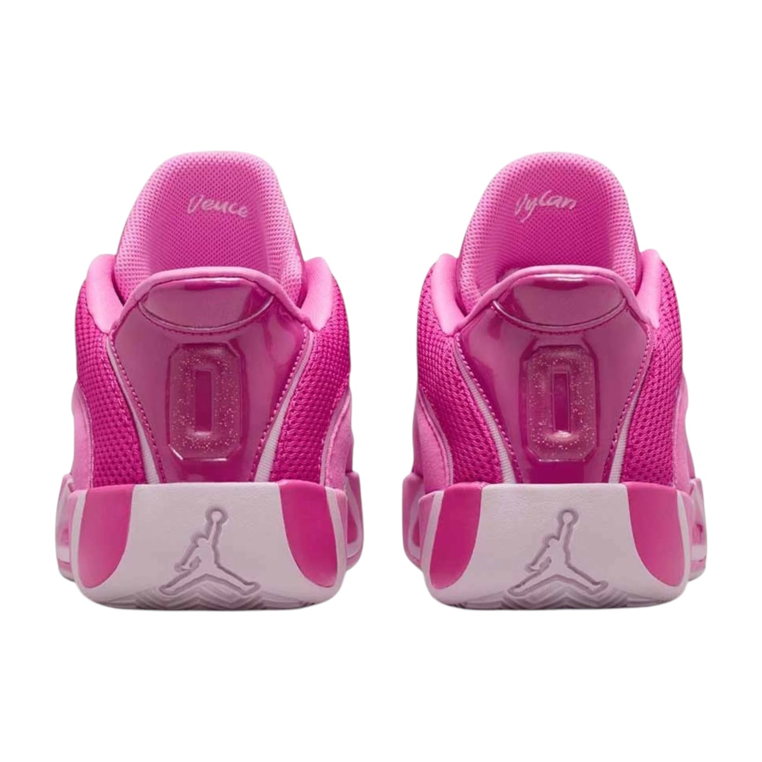 Jordan Tatum 4 China Rose GS – vista posteriore tallone rosa