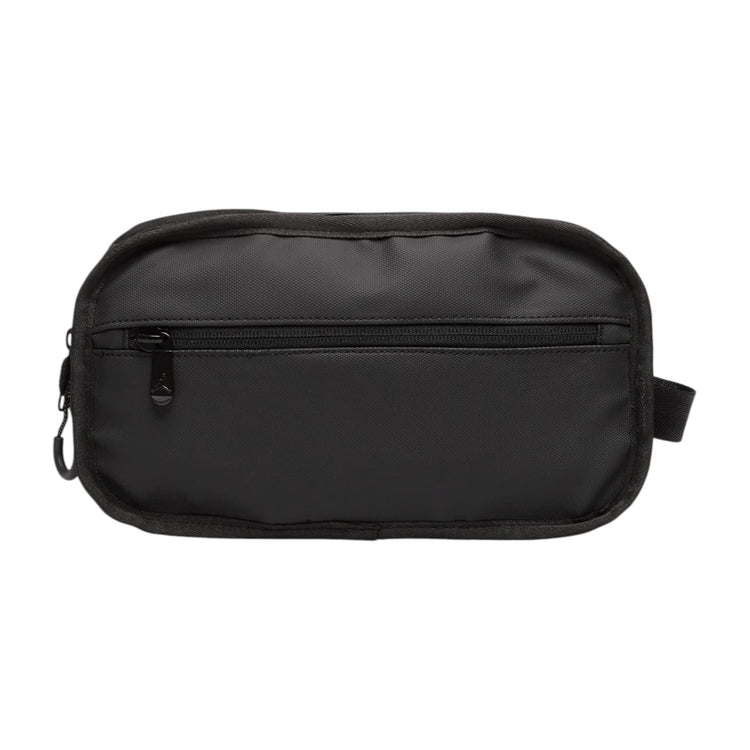 Valigia da viaggio Jordan, zaino nero triple basket con doppio scomparto, resistente e ideale per viaggi e uso quotidiano.