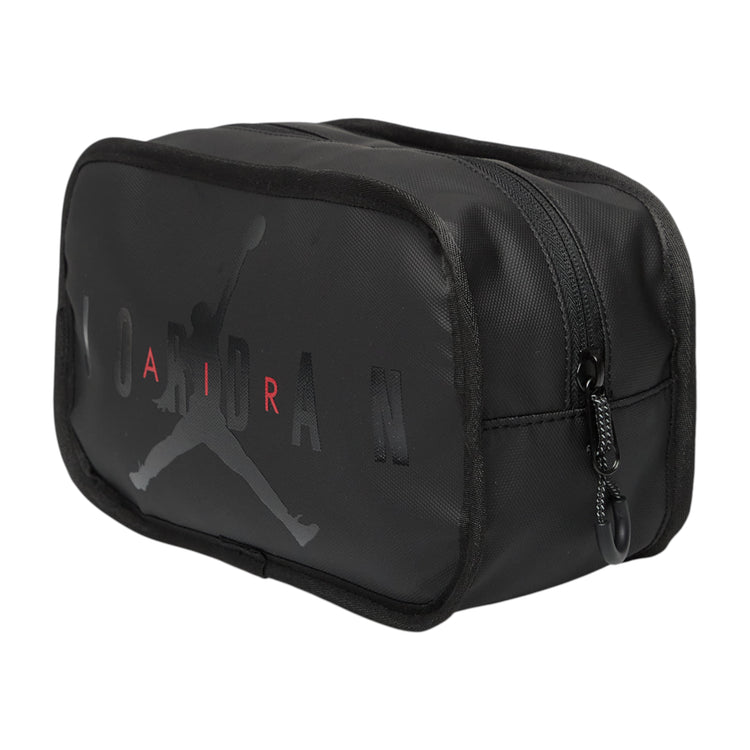 Borsa da viaggio Jordan dopp kit nero, resistente e compatta, ideale per cosmetici e accessori durante i viaggi.