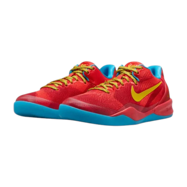 Nike Kobe 8 Year of the Horse GS – tre quarti frontale palette crimson citron vivid blue 2026