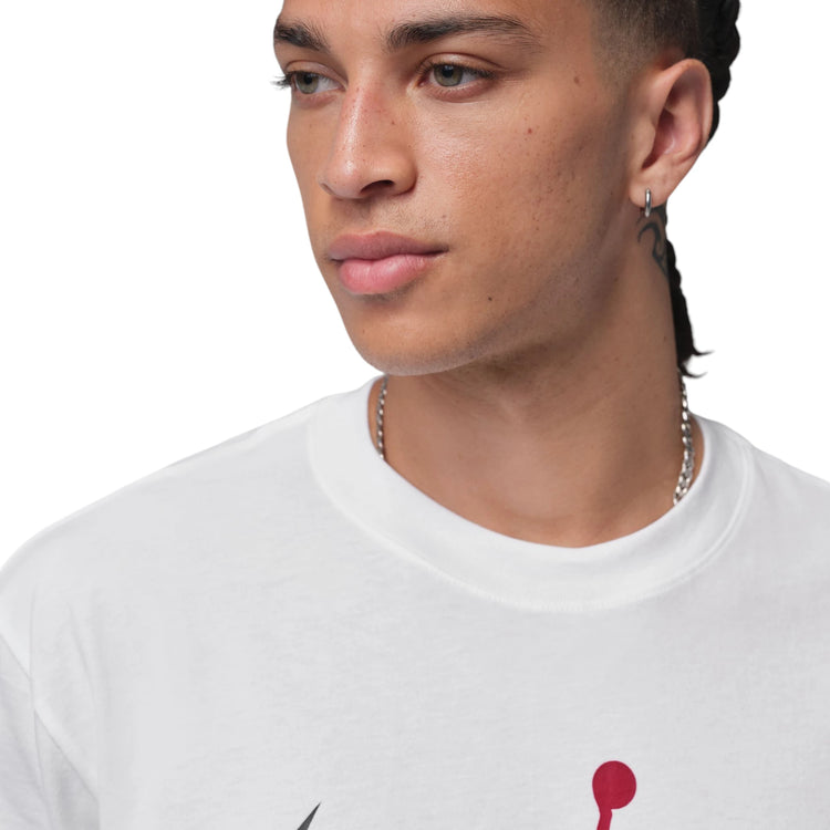 maglietta tee nike air jordan brooklyn adulto bianco rosso nero IF3043-100 triplebasket