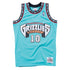 Canotta NBA Mitchell & Ness Mike Bibby Vancouver Grizzlies 1998 Swingman teal con logo e dettagli in dettaglio