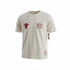 Maglietta Mitchell & Ness Full Court Pressed T-Shirt Bulls bianca con logo e grafica NBA, stile classico e sportivo