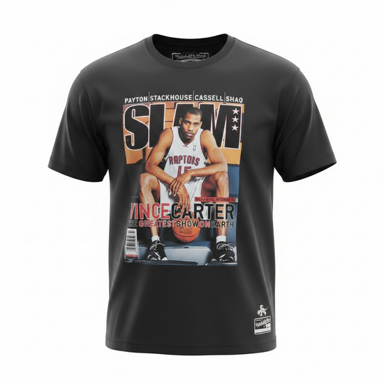Maglietta Mitchell & Ness Hardwood Classic Slam Magazine Vince Carter Toronto Raptors nero NBA uomo adulto 