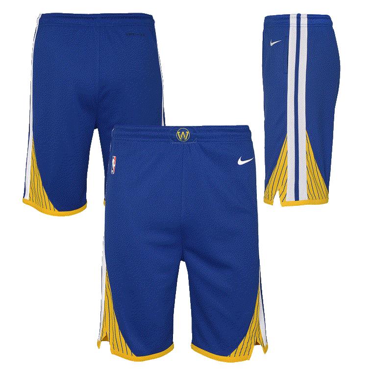 Shorts NBA ICON KIDS Warriors di Outerstuff, blu con logo dei Golden State Warriors, tessuto morbido e comodo per bambini