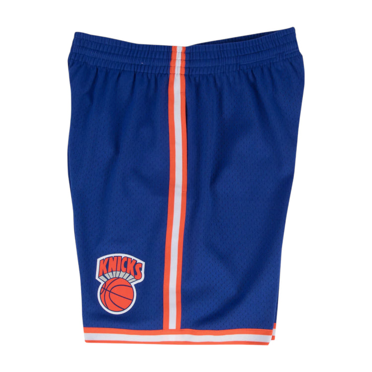 Pantaloncini NBA New York Knicks Mitchell & Ness Swingman 1991, shorts da basket con logo e dettagli storici.