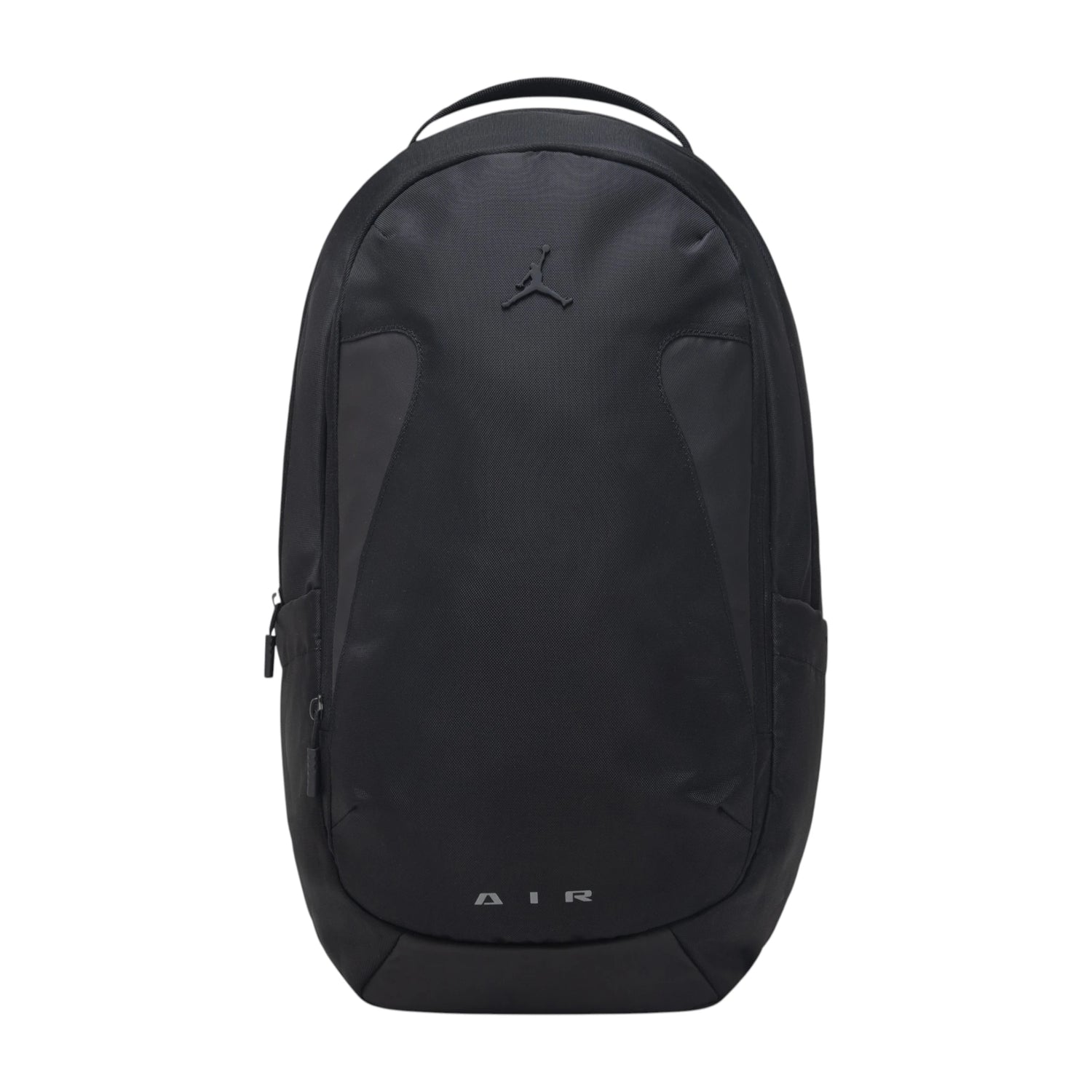 Zaino Jordan Element Pro nero con scomparti organizzati, logo Jordan visibile, design sportivo e funzionale per uso quotidiano.