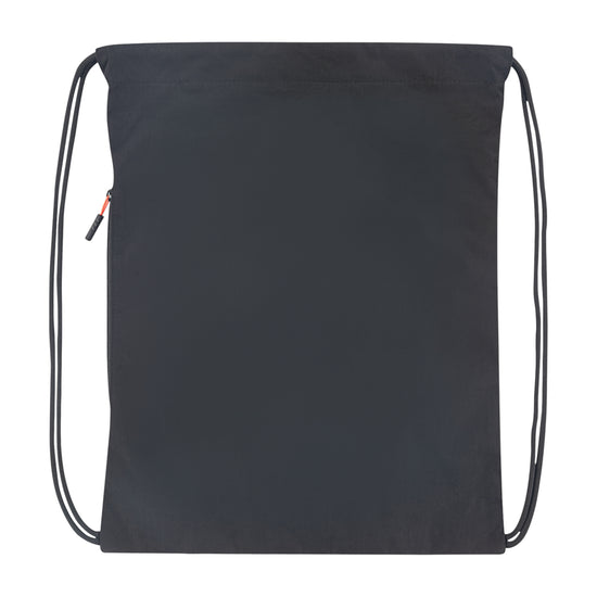 Zaino Jordan Gym Sack nero con logo Jumpman, sacca drawstring sportiva leggera e pratica per allenamenti e attività quotidiane.