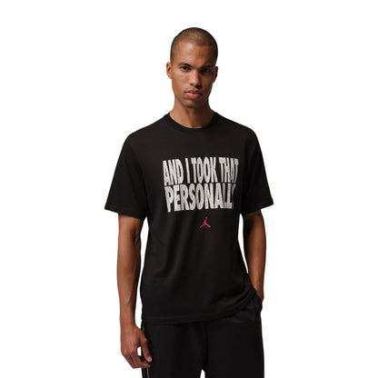 maglietta Nike Air Jordan Brooklyn Tee and i took that personally nero bianco rosso adulto uomo abbigliamento IF0870-010