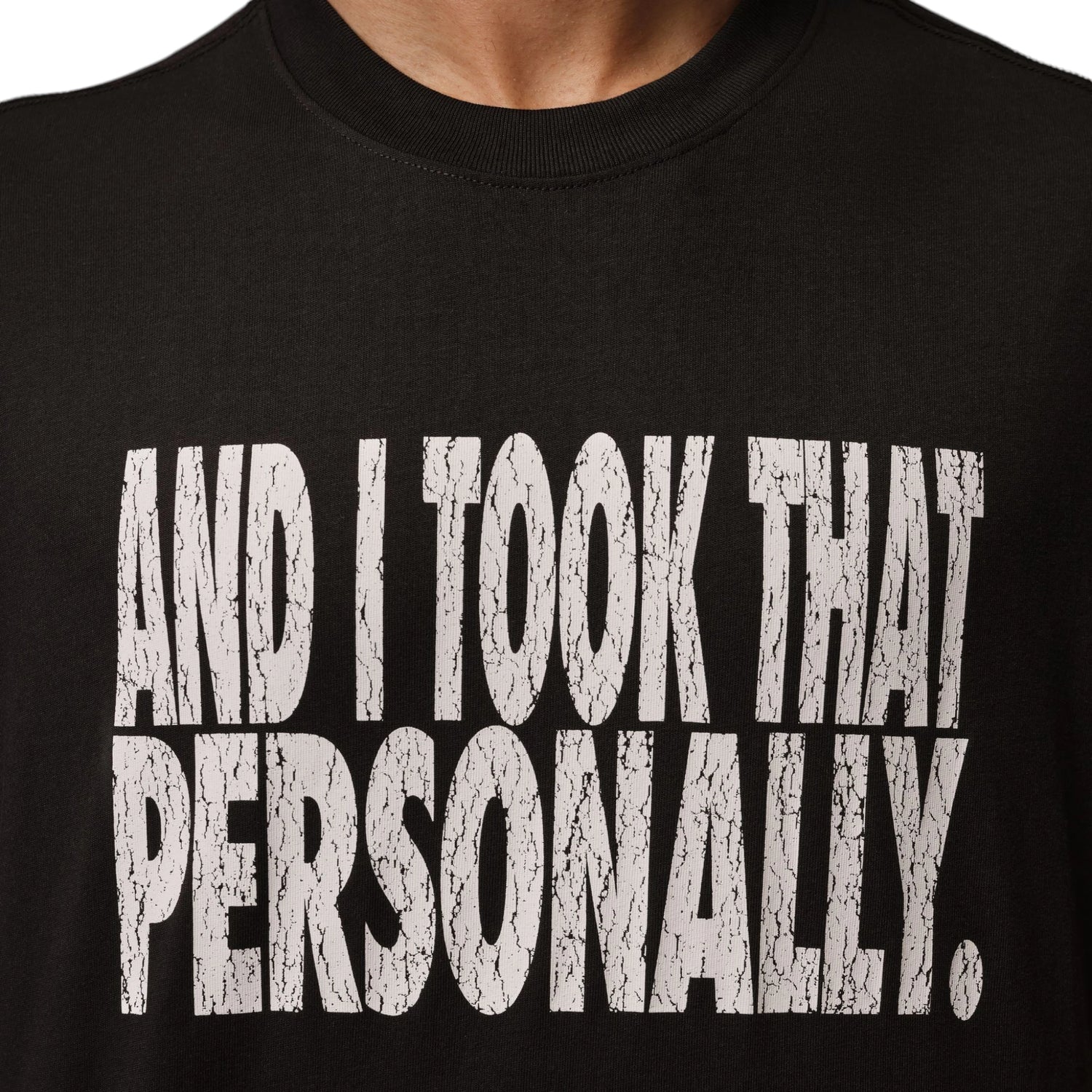 maglietta Nike Air Jordan Brooklyn Tee and i took that personally nero bianco rosso adulto uomo abbigliamento IF0870-010